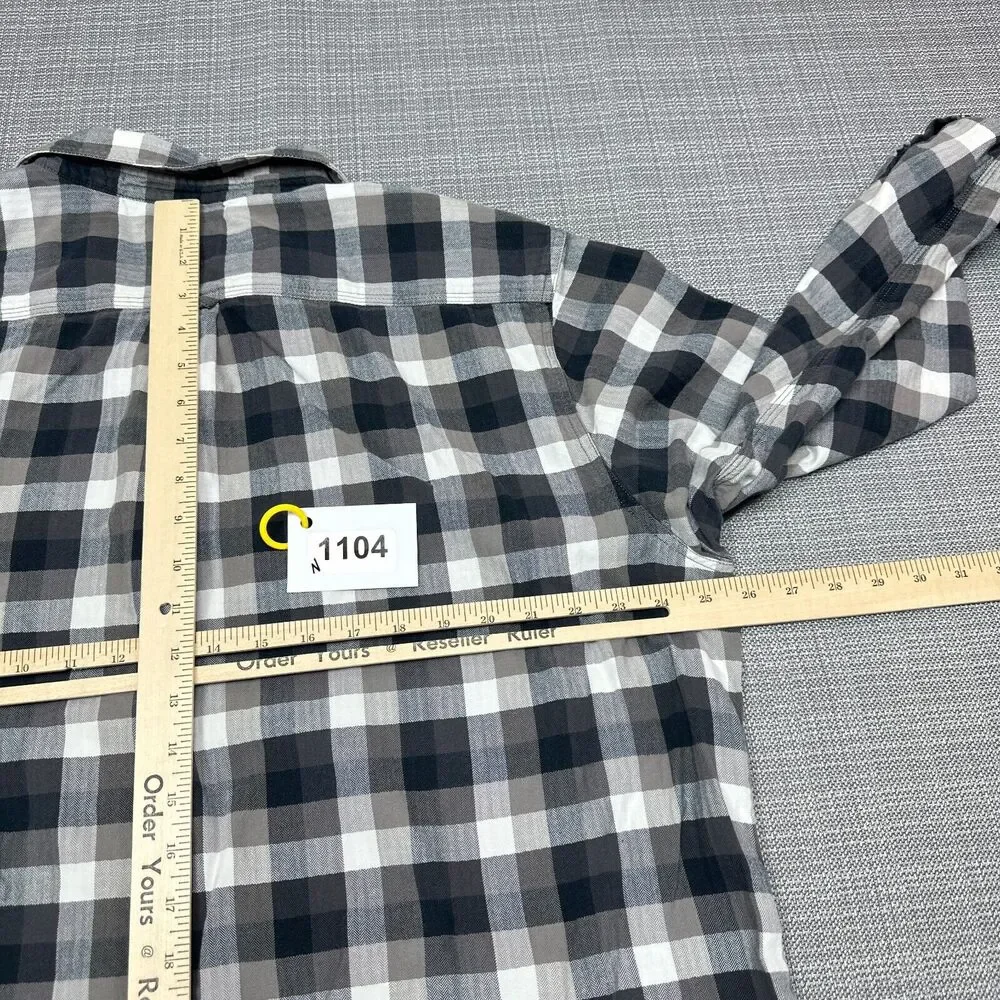 The North Face‎ Shirt Mens XXL Black White Check Outdoors Cabin Woods Gorpcore